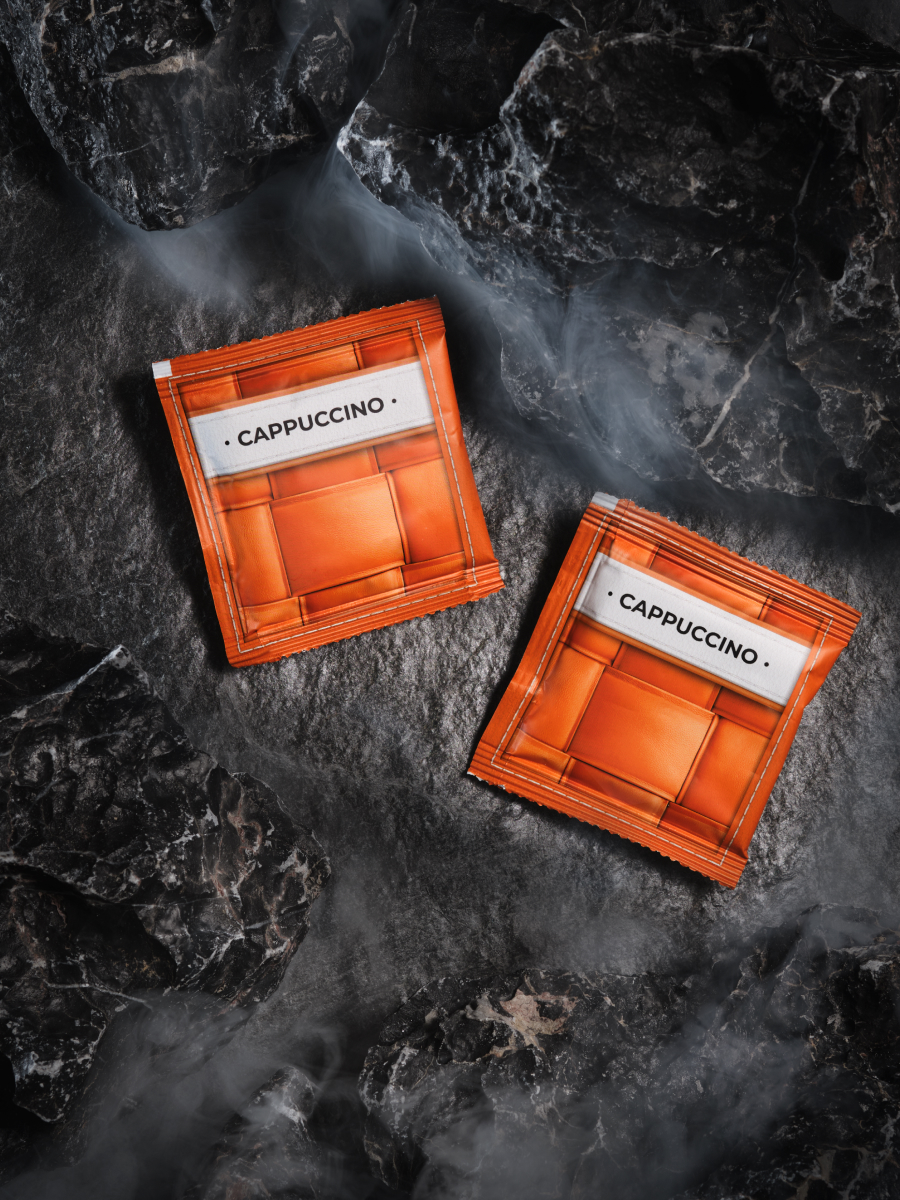 Оранжевые саше COFFEECELL с ореховым капучино