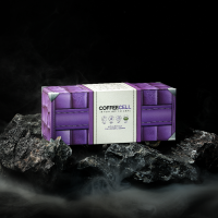 Фиолетовая коробка COFFEECELL с моккачино на камнях